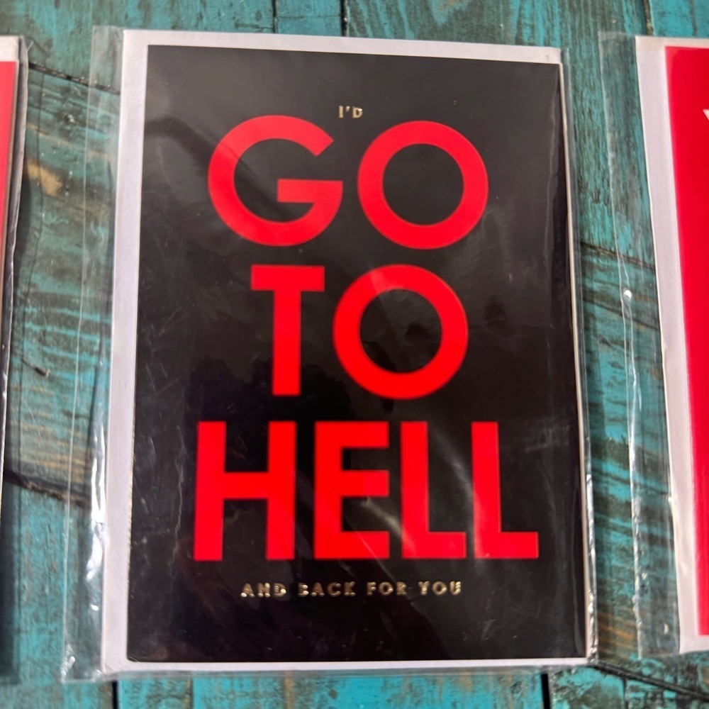 Dark Humour Funny Novelty Gift Love Cards with Fine Print - Picture 4 of 7
